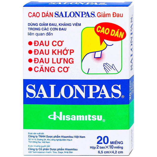 Dầu, Cao Xoa, Miếng dán