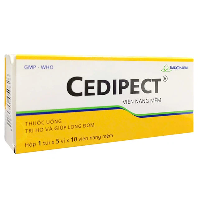 Cedipect điều trị ho, long đờm (Hộp 50 viên) – Nhà Thuốc Nhân Dân ...